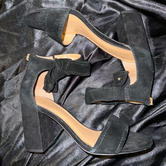Tommy Hilfiger Black Suede Heels - Picture 2 of 9